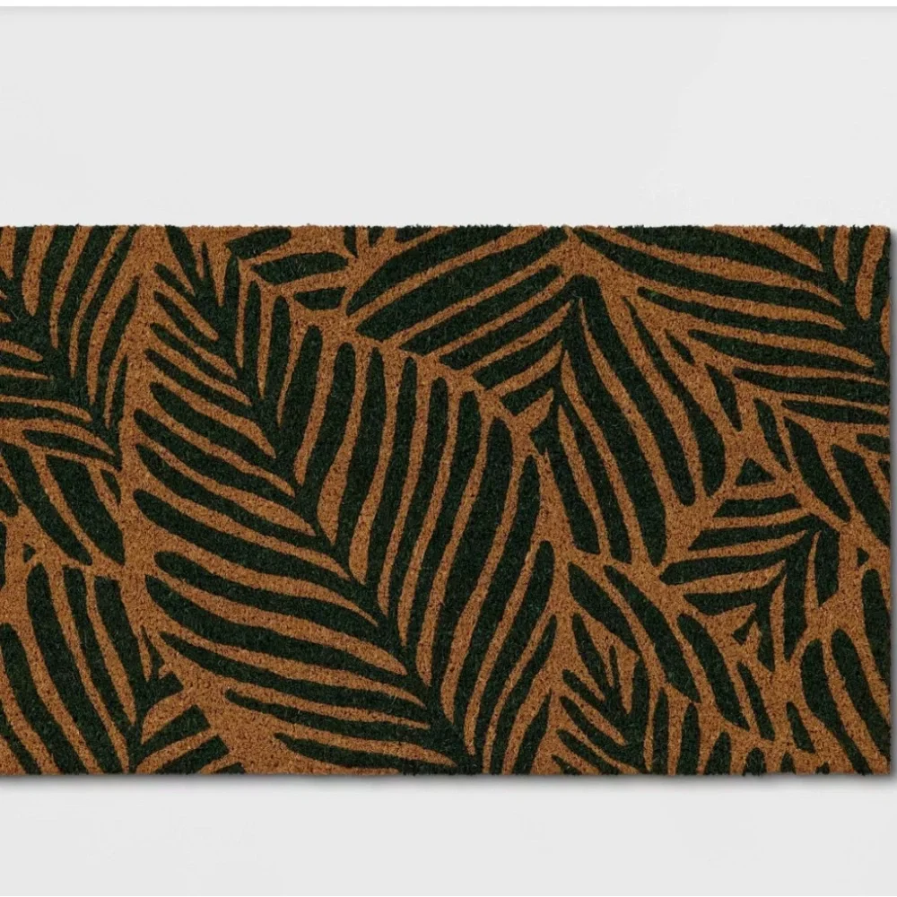 🌴 Tropical Palm Rectangular Outdoor Doormat | Threshold